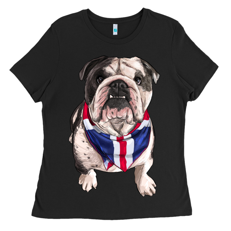 English Bulldog Ladies Tee by RanaPortraitStore | Teevron