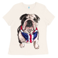 Bone english bulldog Ladies Tee - RanaPortraitStore