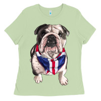 Matcha english bulldog Ladies Tee - RanaPortraitStore