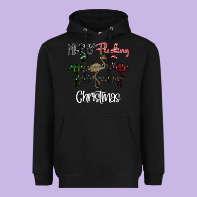 Merry Flocking Christmas Heavyweight Hoodie Designed By Bettercallsaul