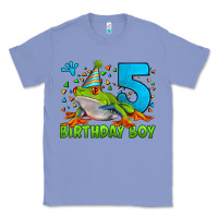 Colony Blue Birthday Boy Frog Age 5 Classic Tee - LillyAllenDesigns