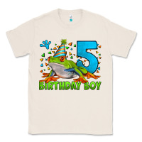 Natural Birthday Boy Frog Age 5 Classic Tee - LillyAllenDesigns