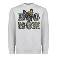 Heather Grey dog mom french bulldog Heavyweight Sweatshirt - BarkalooDesign