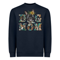 Navy dog mom french bulldog Heavyweight Sweatshirt - BarkalooDesign