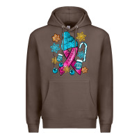 Coffee winter breast cancer ribbon Premium Hoodie - NancyCooperArtShop
