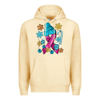 Pina Colada winter breast cancer ribbon Premium Hoodie - NancyCooperArtShop