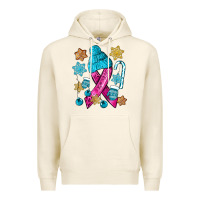 Tofu winter breast cancer ribbon Premium Hoodie - NancyCooperArtShop