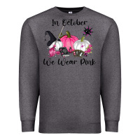 Charcoal Heather in october we wear pink Premium Sweatshirt - RanaPortraitStore