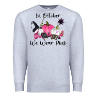Heather Grey in october we wear pink Premium Sweatshirt - RanaPortraitStore