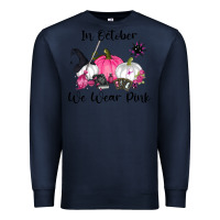 Navy in october we wear pink Premium Sweatshirt - RanaPortraitStore