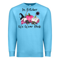 Ocean Blue in october we wear pink Premium Sweatshirt - RanaPortraitStore