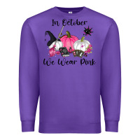 Purple in october we wear pink Premium Sweatshirt - RanaPortraitStore