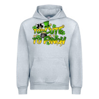 Heather Grey Too cute to pinch St. Patrick's Day Urban Hoodie - HowdyJamesFarm