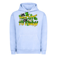 Pigment Grape Ice Too cute to pinch St. Patrick's Day Urban Hoodie - HowdyJamesFarm