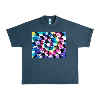 Midnight Navy tie dye colourful race flag background 3200x2400 Urban Heavy Tee - AdoDesignShop