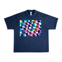 Navy tie dye colourful race flag background 3200x2400 Urban Heavy Tee - AdoDesignShop