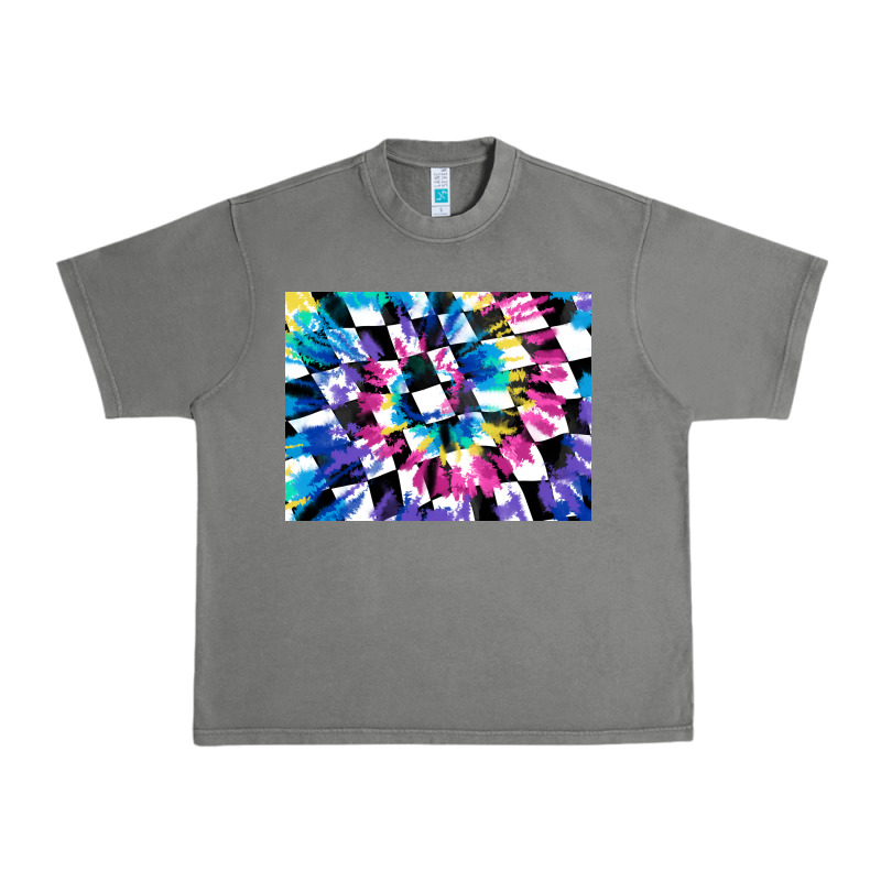 Tie Dye Colourful Race Flag Background 3200x2400 Urban Heavy Tee by AdoDesignShop | Teevron