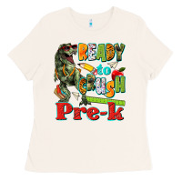 Bone ready to crush pre k Ladies Tee - texasbilliewilder