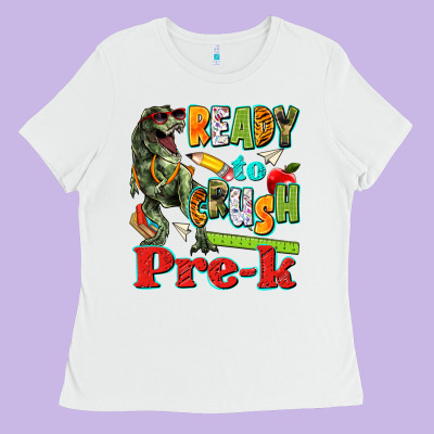 Ready To Crush Pre K Ladies Tee Designed By Texasbilliewilder