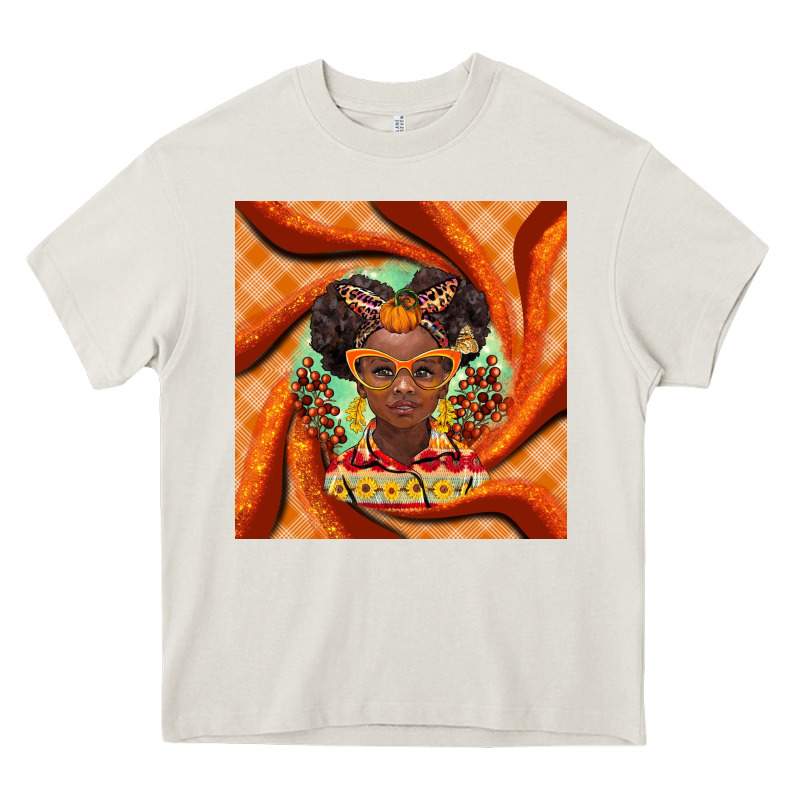 Fall African Girl Heavy Core Tee by BarkalooDesign | Teevron