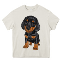 Dachshund Puppy Heavy Core Tee | Teevron