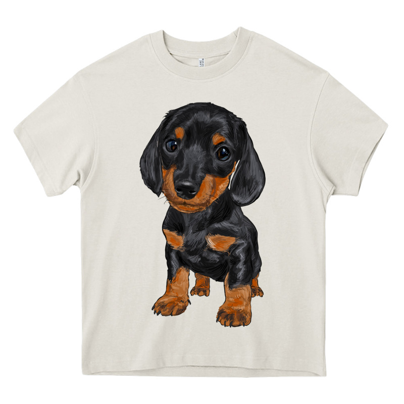 Dachshund Puppy Heavy Core Tee by RanaPortraitStore | Teevron