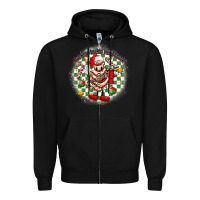 Black boojee christmas cake with belt bag Zipper Hoodie - MaliasSmallBusiness