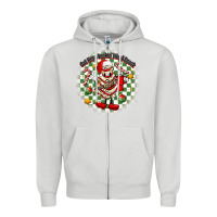 Dove Grey boojee christmas cake with belt bag Zipper Hoodie - MaliasSmallBusiness