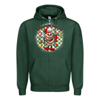 Sports Green boojee christmas cake with belt bag Zipper Hoodie - MaliasSmallBusiness