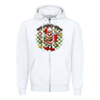 White boojee christmas cake with belt bag Zipper Hoodie - MaliasSmallBusiness