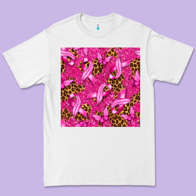 Breast Cancer With Ribbon And Butterfly Premium Tee Designed By Texasbilliewilder