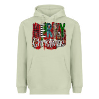Matcha Merry Christmas Buffalo Plaid Leopard Heavyweight Hoodie - Bettercallsaul