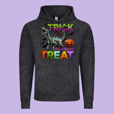 Trick Rawr Treat Vintage Hoodie Designed By Bundleandbundleshop