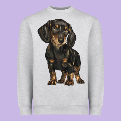 Dachshund Heavyweight Sweatshirt Designed By Barkaloodesign