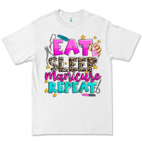White eat sleep manicure repeat Premium Tee - AdoDesignShop