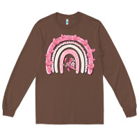 Chestnut breast cancer  rainbow Long Sleeve Tee - MaliasSmallBusiness