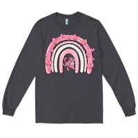 Smoke breast cancer  rainbow Long Sleeve Tee - MaliasSmallBusiness