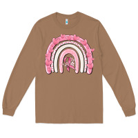 Toasted Coconut breast cancer  rainbow Long Sleeve Tee - MaliasSmallBusiness