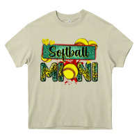 Mossy softball mini with leopard Heavy Core Tee - Zillion Design Studio