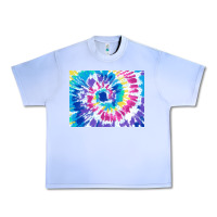 Grape Ice tie dye background colourful leopard 2 3200x2400 Urban Heavy Tee - AdoDesignShop