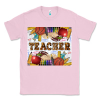 Bubblegum Pink Western Teacher Classic Tee - LillyAllenDesigns