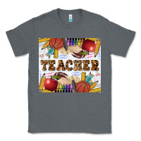 Charcoal Heather Western Teacher Classic Tee - LillyAllenDesigns