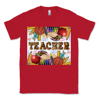 Red Western Teacher Classic Tee - LillyAllenDesigns