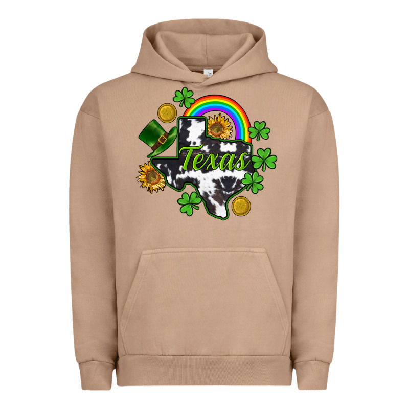 Texas Map St. Patrick's Urban Hoodie by CowGirlArtShop | Teevron