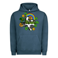 Pigment Midnight Navy Texas map St. Patrick's Urban Hoodie - CowGirlArtShop
