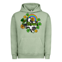 Pigment Oil Green Texas map St. Patrick's Urban Hoodie - CowGirlArtShop