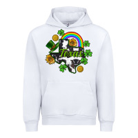 White Texas map St. Patrick's Urban Hoodie - CowGirlArtShop