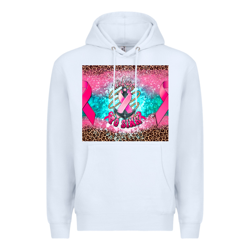 Refuse To Sink Anchor Cancer Premium Hoodie by NancyCooperArtShop | Teevron