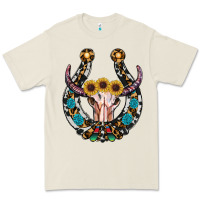 Western Horseshoe Skull Premium Tee | Teevron