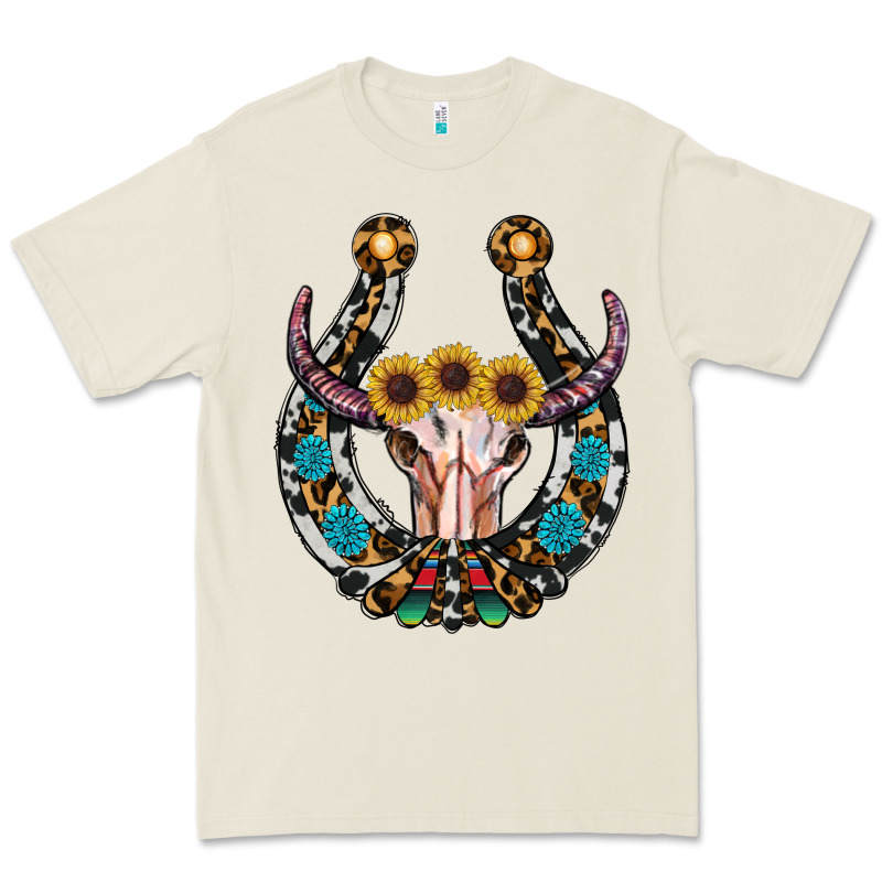 Western Horseshoe Skull Premium Tee by RanaPortraitStore | Teevron